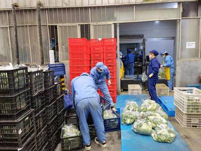 江苏供销系统首批2万份蔬菜包驰援上海 体现省农展中心物资保障能力与协同抗疫格局